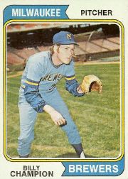 1974 Topps Baseball Cards      391     Billy Champion